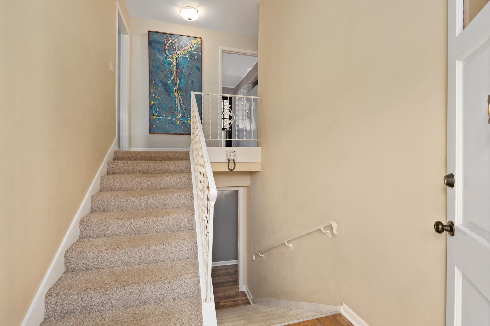 2413 Porter Road Nashville, TN 37206 - Photo 5 of 29 a view of staircase with white walls