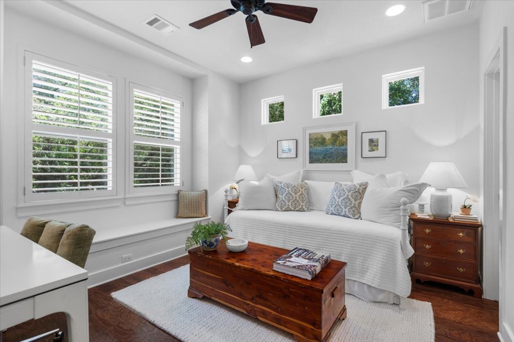 12200 Tawny Farms Road, Unit 139 Austin, TX 78748 - Photo 12 of 30 This bedroom is an absolute dream for natural light! Look at this window seat—it’s just begging for a custom bench cushion to create the ultimate reading nook.