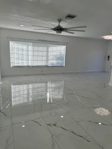 a bathroom with a window