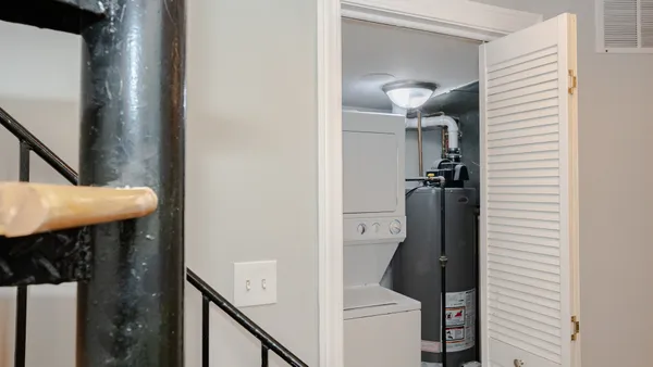 a picture of a bench in a building