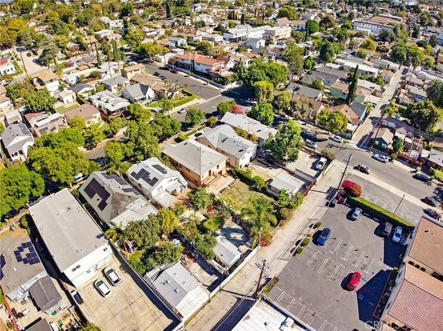 an aerial view of a city