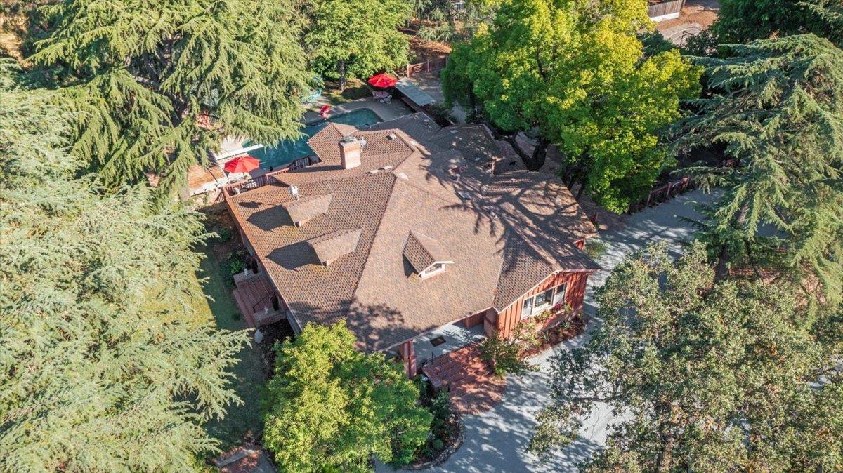 14325 Monterey Road Morgan Hill, CA 95037 - Photo 31 of 41 an aerial view of a house with a yard and a large tree