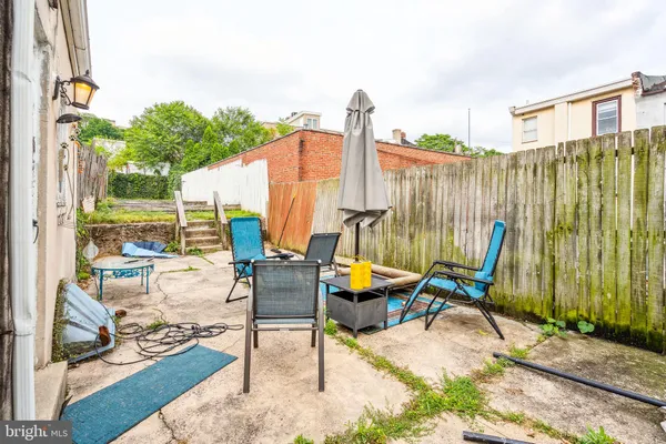 a view of outdoor space with seating area