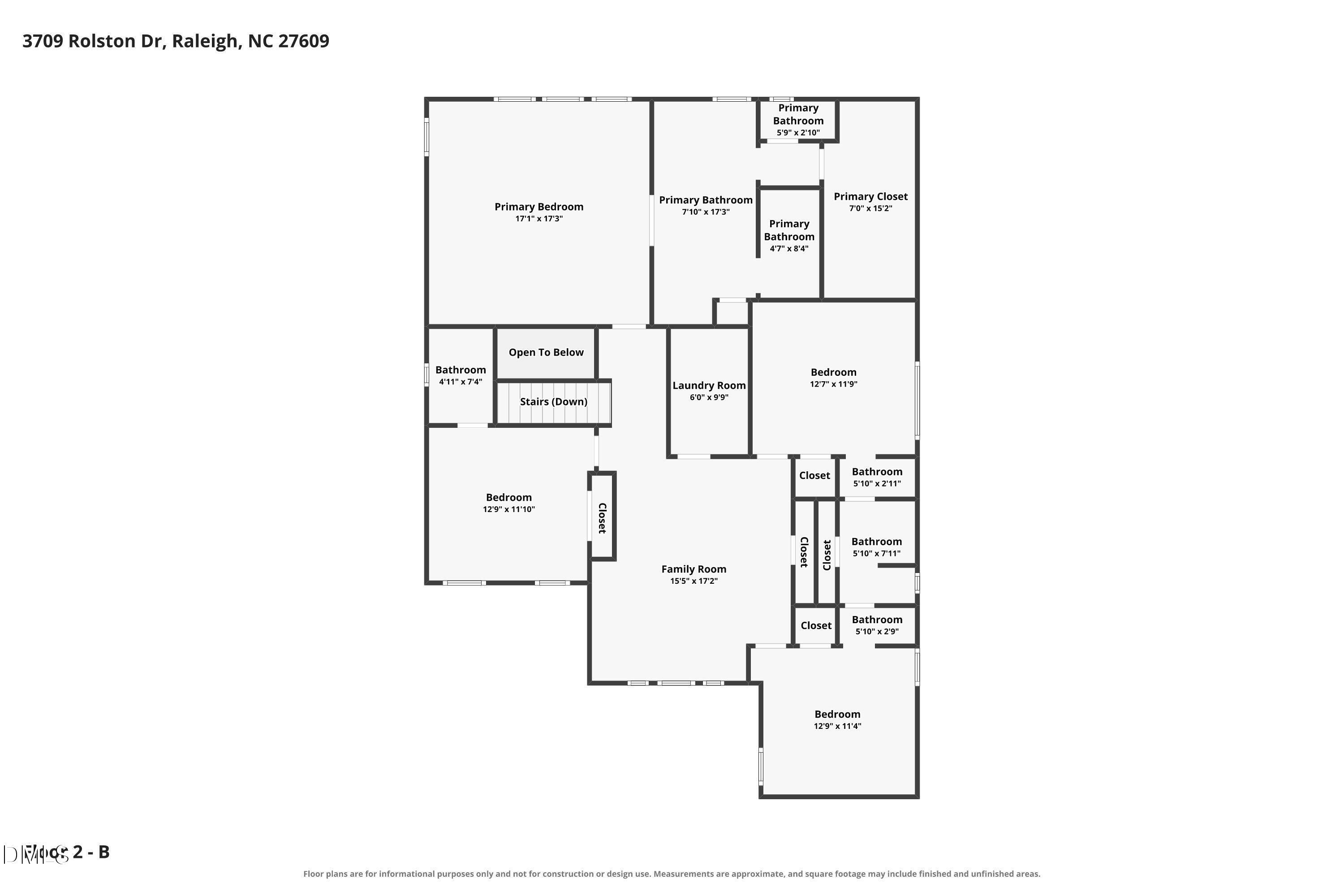 3709 Rolston Drive Raleigh, NC 27609 - Photo 90 of 91 Floor-2---B