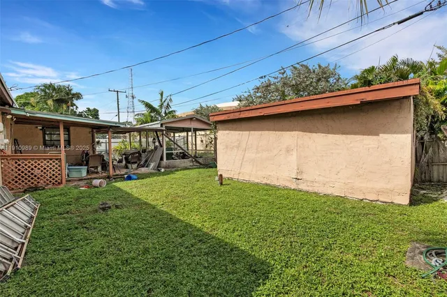 a view of a porch with a yard