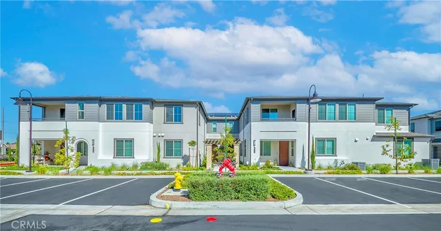 a view of building with yard