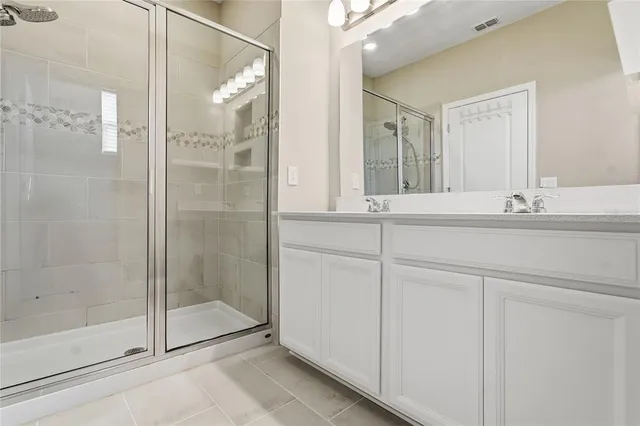a view of a room with cabinets