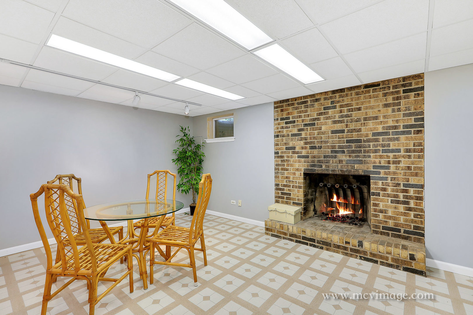 359 High Road Cary, IL 60013 - Photo 25 of 32 a living room with furniture and a fireplace
