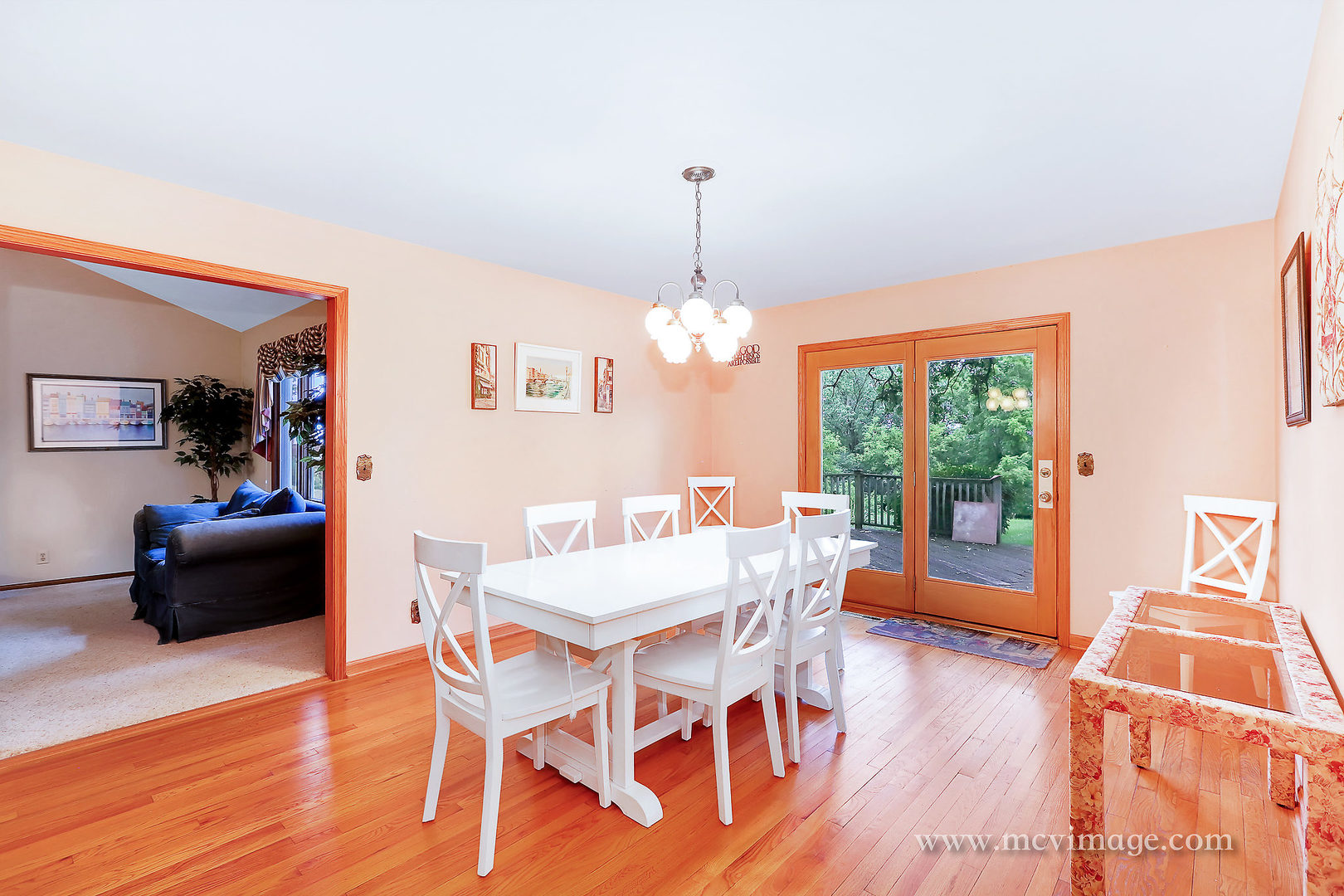 359 High Road Cary, IL 60013 - Photo 9 of 32 a view of a dining room with furniture window and wooden floor