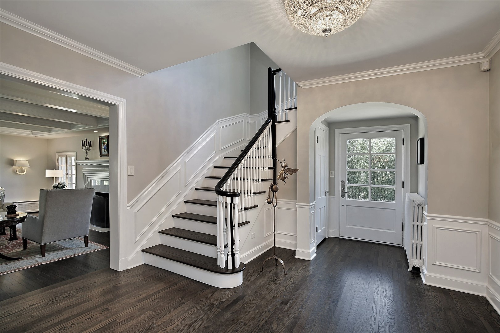 511 Rosemary Road Lake Forest, IL 60045 - Photo 2 of 40 a view of entryway with wooden floor and stairs
