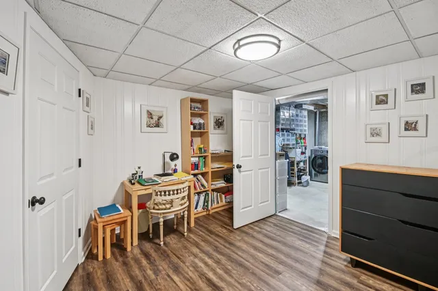 a view of house with outdoor seating