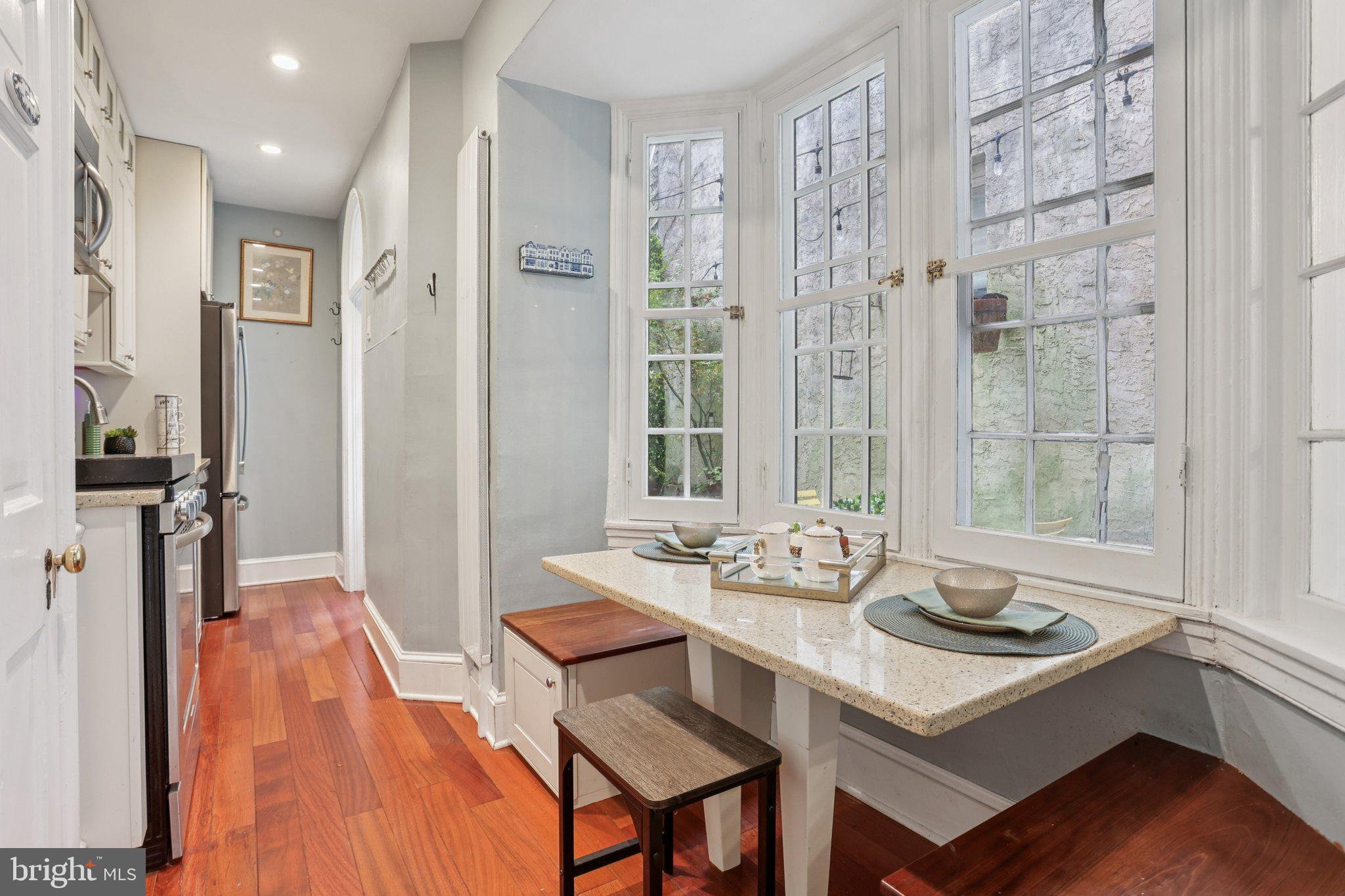 323 South Camac Street Philadelphia, PA 19107 - Photo 12 of 37 a view of a dining room with furniture window and outside view