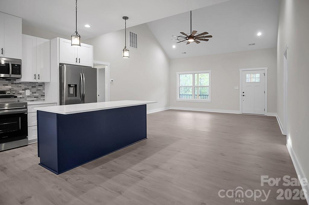 129 Rosecommon Lane Rutherfordton, NC 28139 - Photo 9 of 31 a view of a kitchen with a sink and refrigerator