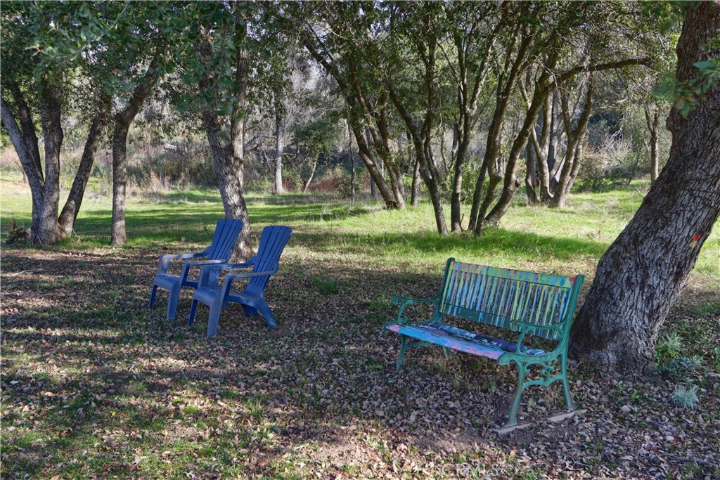 5641 Darrah Road Mariposa, CA 95338 - Photo 40 of 58 a view of a park with bench and wooden fence