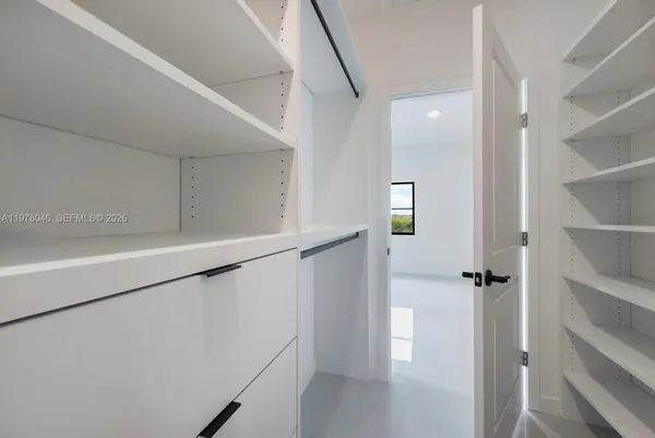 a view of walk in closet