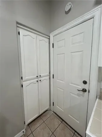 a view of a closet area