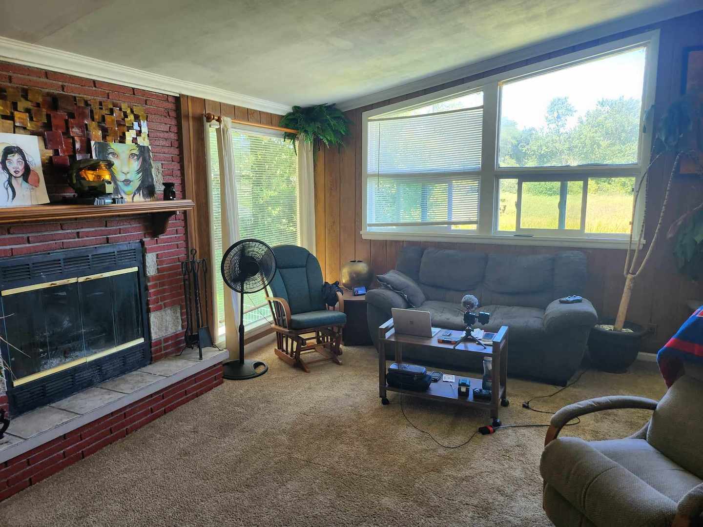551 Kimball Avenue Wauconda, IL 60084 - Photo 3 of 9 a living room with furniture and a fireplace