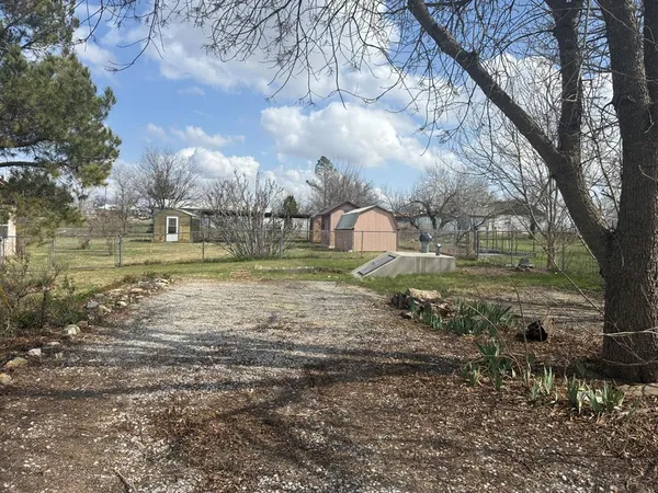 a backyard of a house