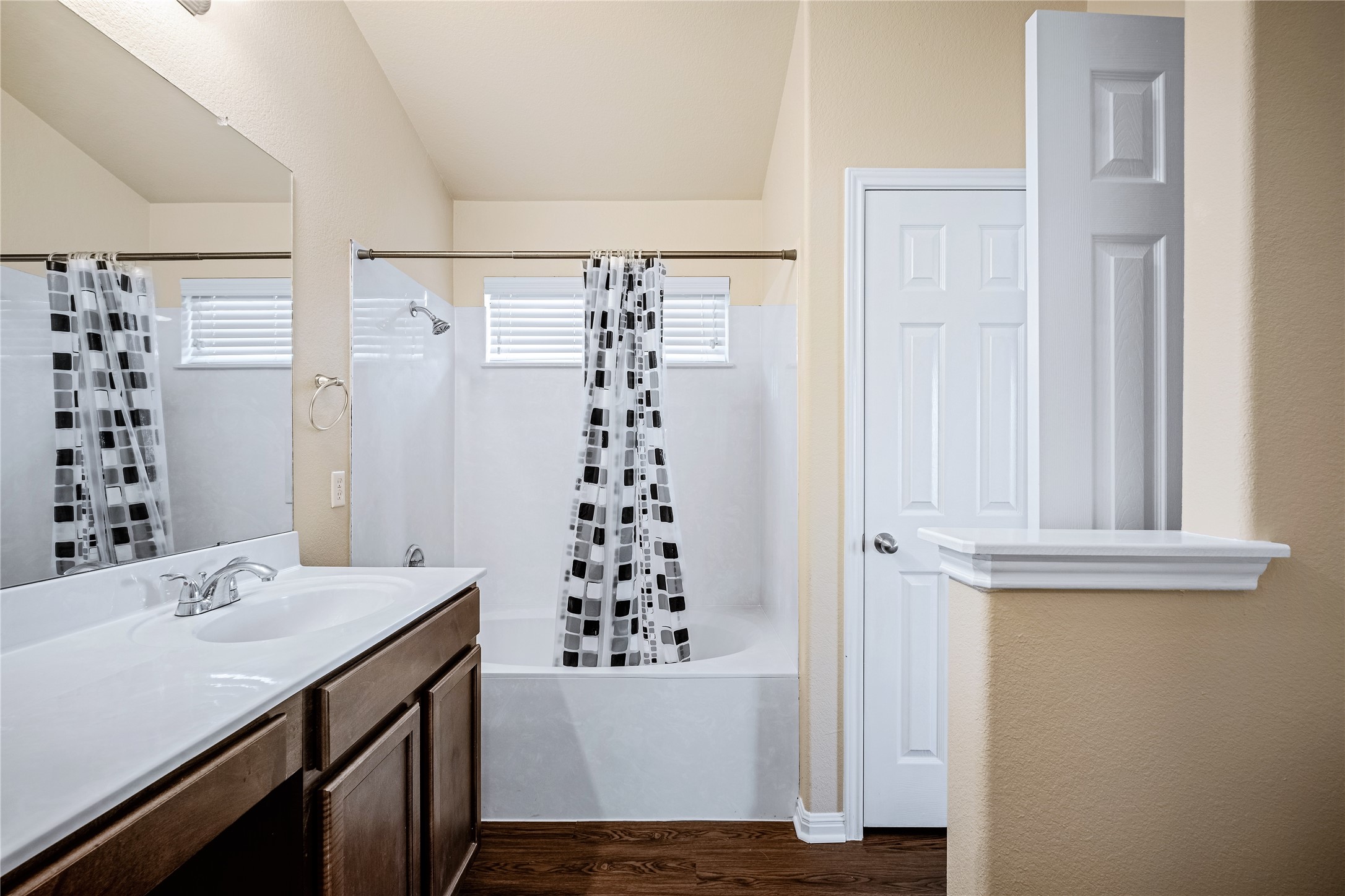 320 Comal Run Hutto, TX 78634 - Photo 12 of 21 a bathroom with a sink and a mirror