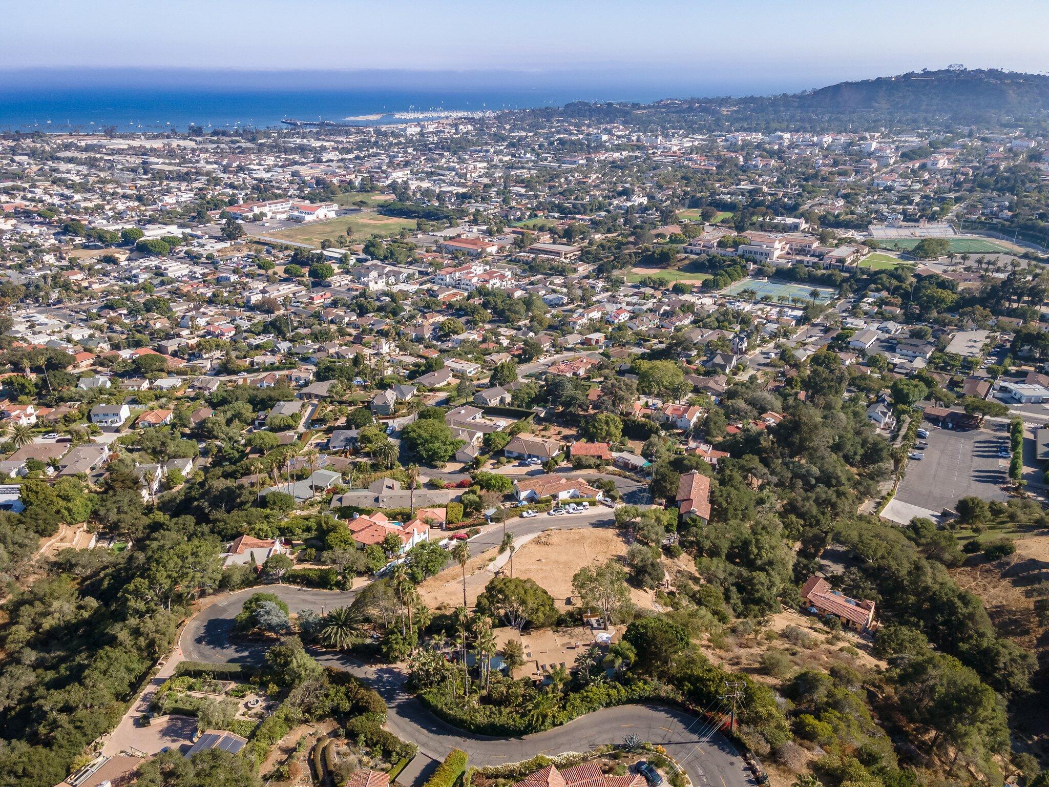 999 Garcia Road Santa Barbara, CA 93103 - Photo 3 of 16 an aerial view of multiple house