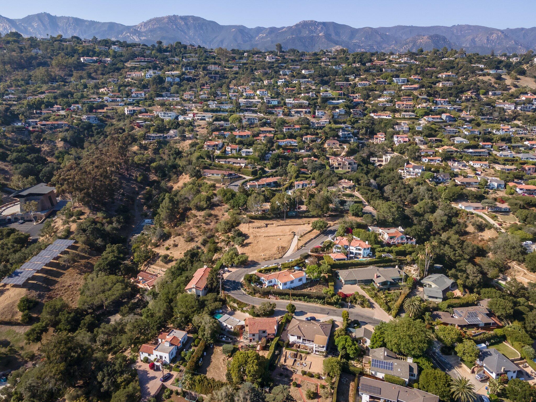 999 Garcia Road Santa Barbara, CA 93103 - Photo 5 of 16 an aerial view of residential house and outdoor space