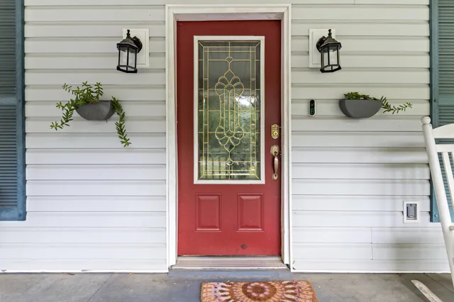 a front view of a house