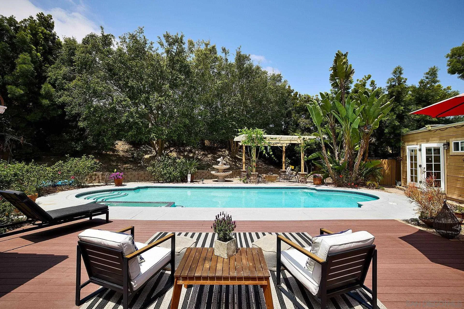 1548 Calle Violetas Encinitas, CA 92024 - Photo 9 of 47 an outdoor sitting area with furniture and garden