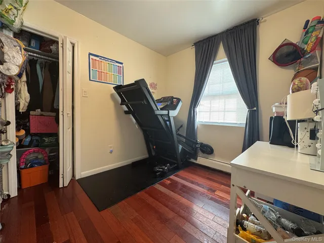 a view of living room with furniture and a window