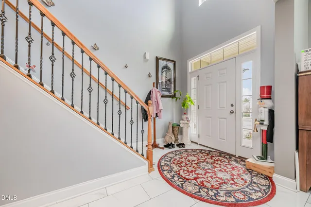 a front view of a house with entertaining space