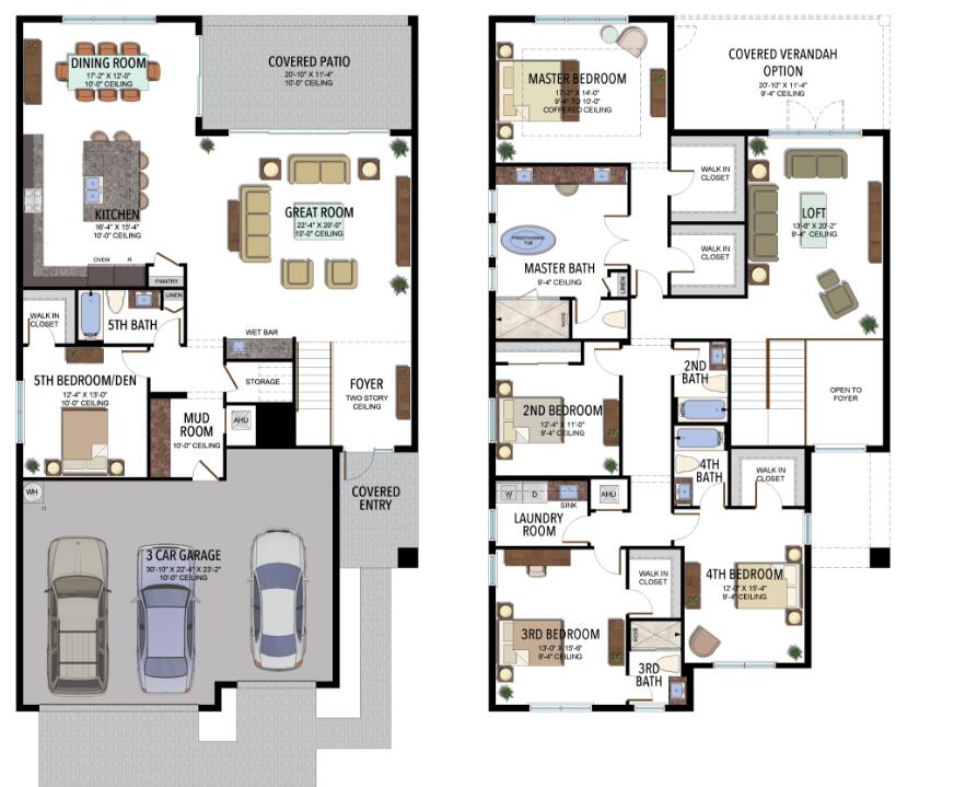 17069 Teton River Road Boca Raton, FL 33496 - Photo 70 of 70 Lotus Floor Plan