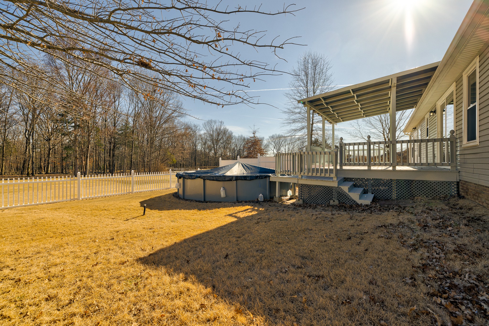 2543 Thompson Road Murfreesboro, TN 37128 - Photo 33 of 46 a view of a backyard with swimming pool