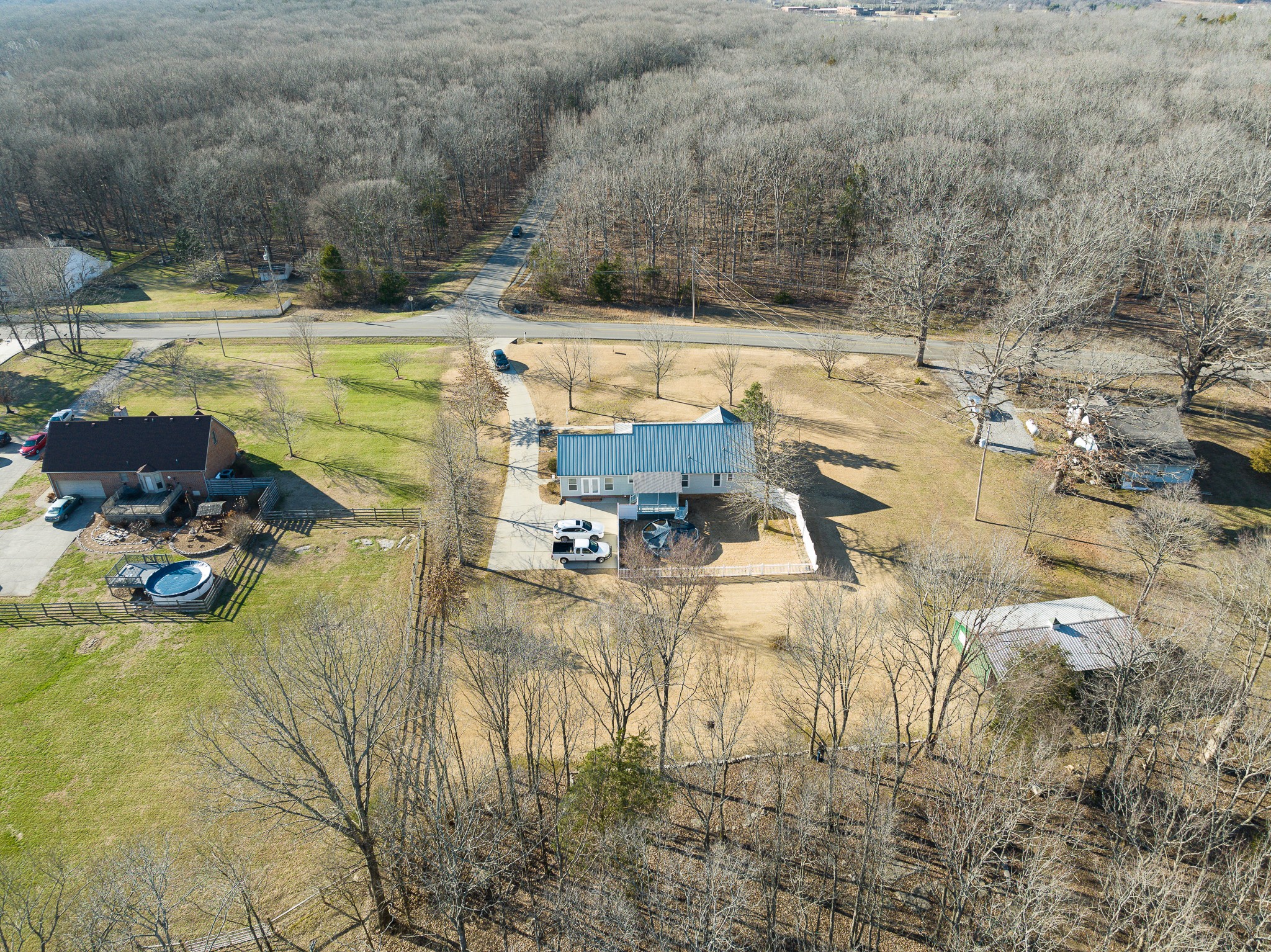 2543 Thompson Road Murfreesboro, TN 37128 - Photo 38 of 46 a view of a swimming pool with a yard
