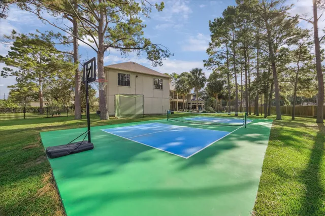 a view of a basketball court
