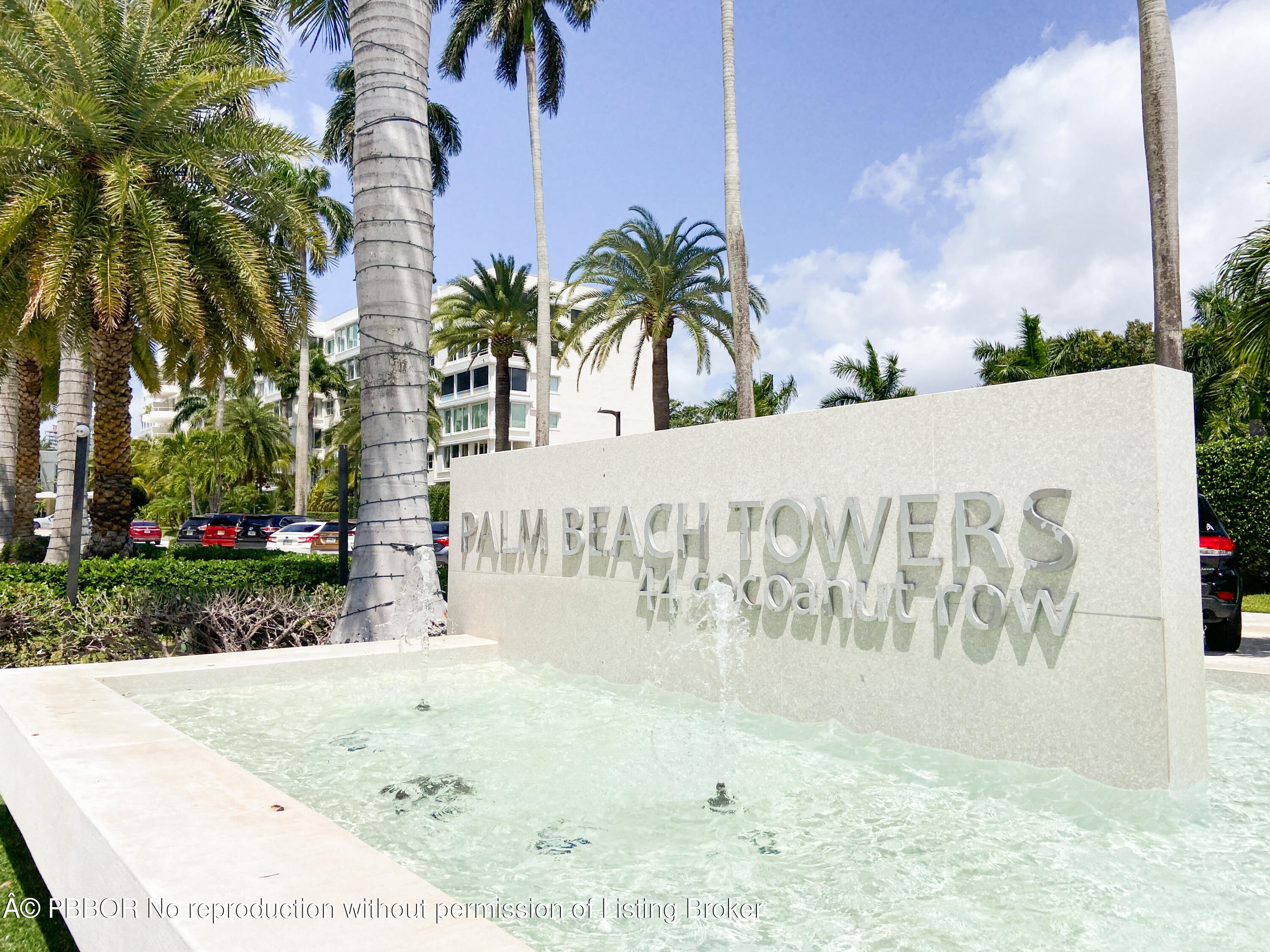 44 Cocoanut Row, Unit 610A Palm Beach, FL 33480 - Photo 12 of 13 a view of outdoor space with sign board