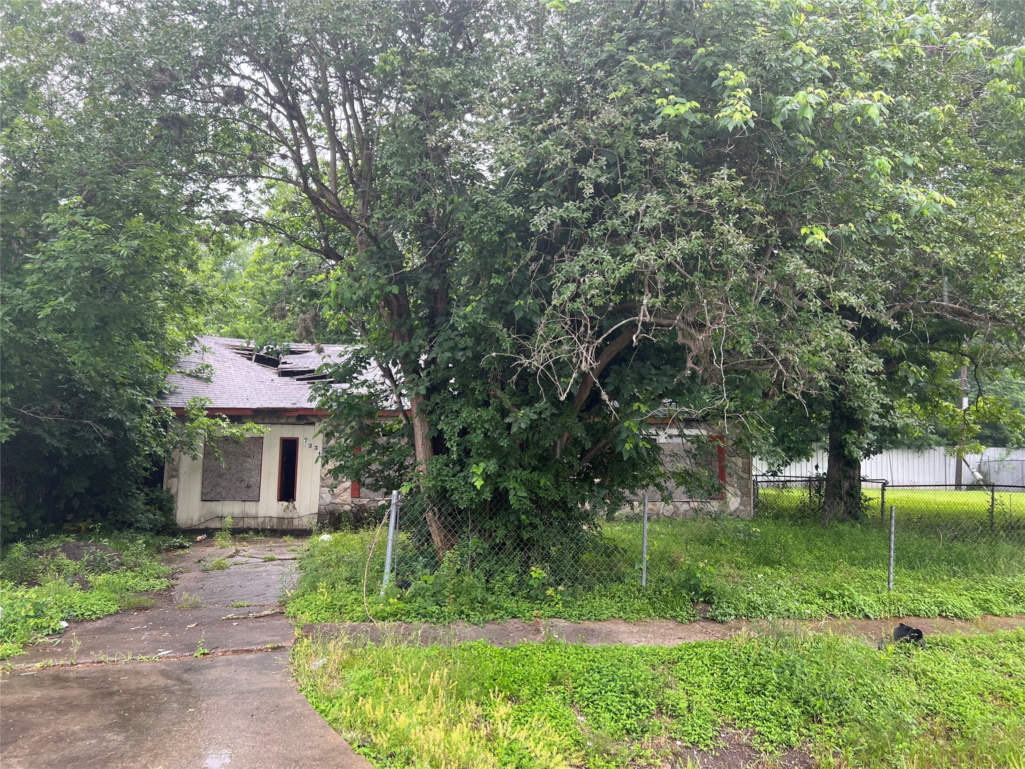 7331 England Street Houston, TX 77021 - Photo 4 of 6 front view of a house with a yard