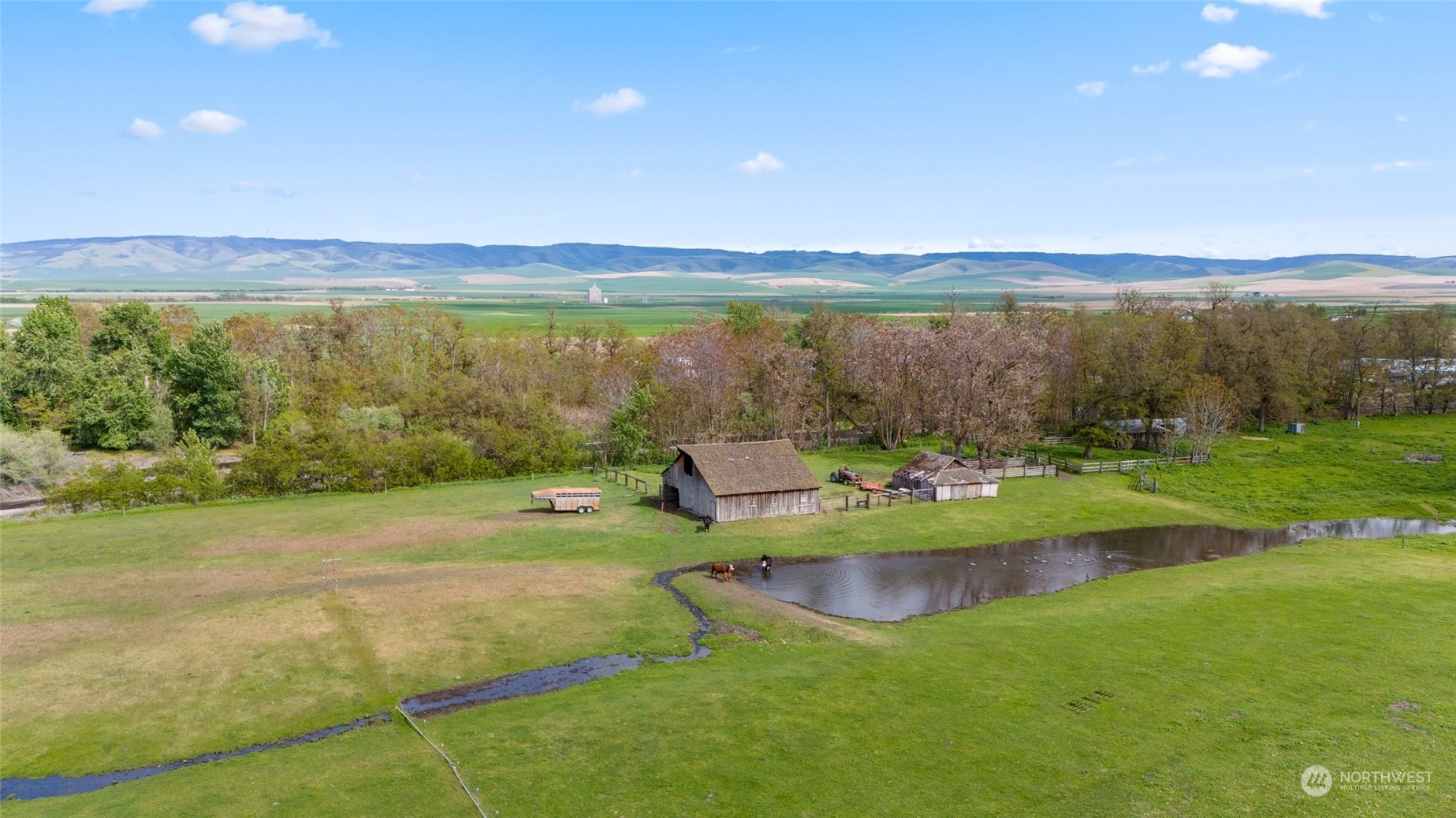 85017 Tum-A-Lum Road Milton Freewater, OR 97862 - Photo 38 of 40 a view of a lake with a big yard