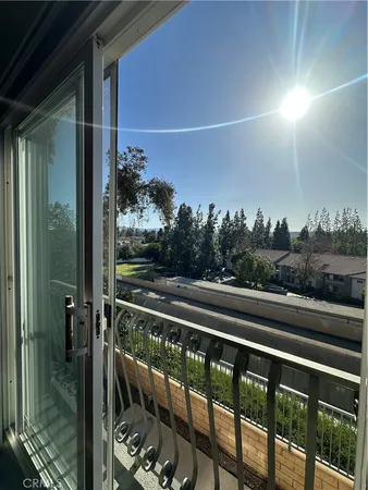 a view of a balcony