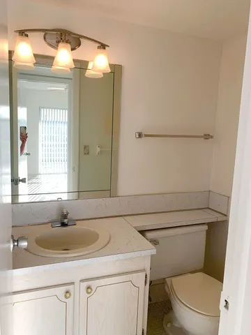 a view of a balcony with lake view