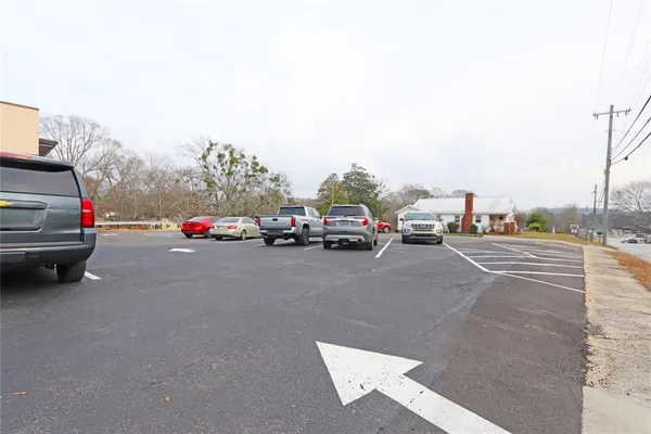 a car parked on the side of a street