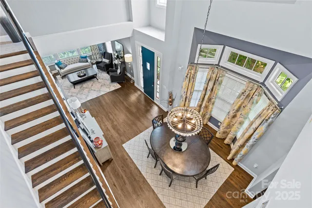 a living room with furniture and rug