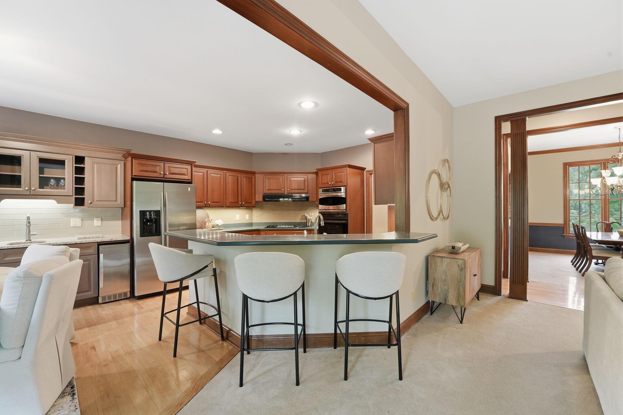 1159 Stone Run Lancaster, OH 43130 - Photo 18 of 53 Bar Seating in Kitchen.
