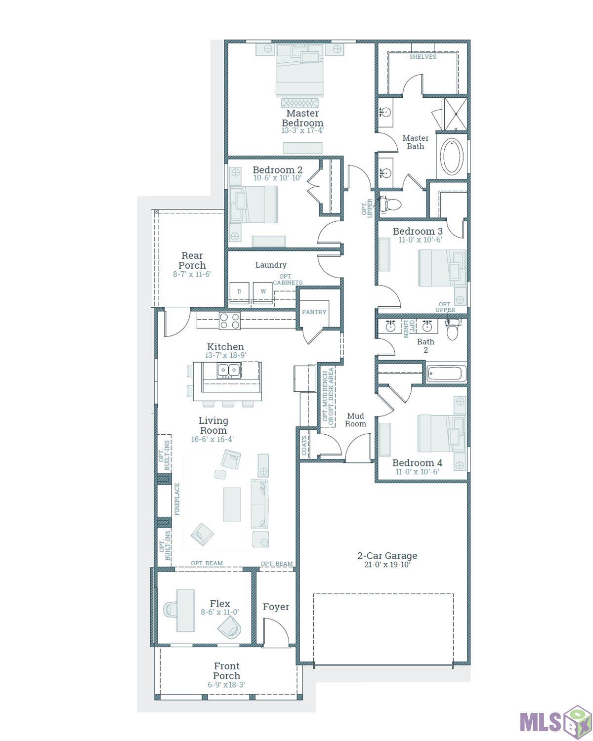 106 Sophia Drive Luling, LA 70070 - Photo 23 of 23 Hadley - Floorplan
