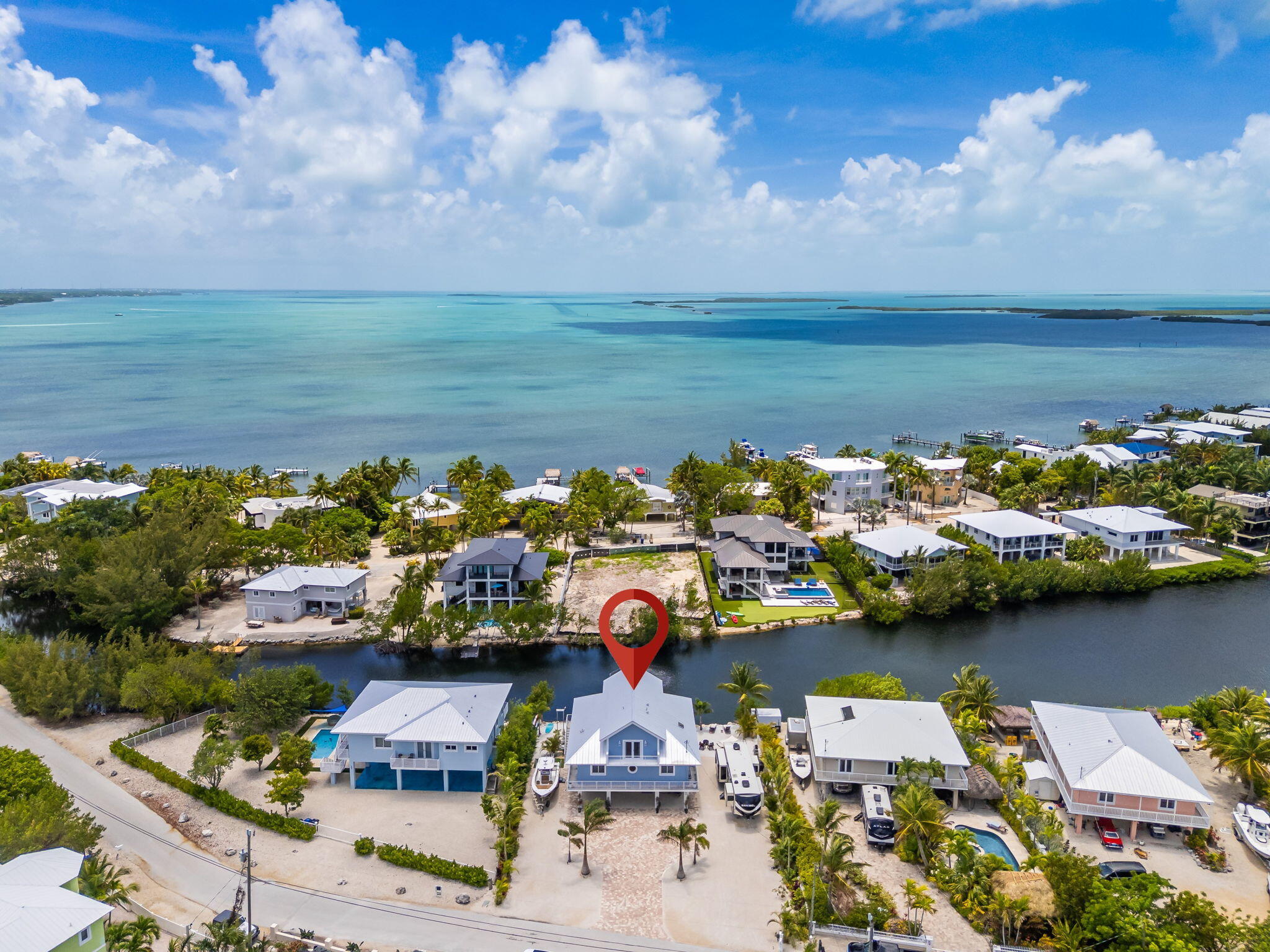 24 Mutiny Place Key Largo, FL 33037 - Photo 7 of 69 an aerial view of a house with a ocean view