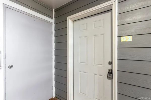 a view of front door
