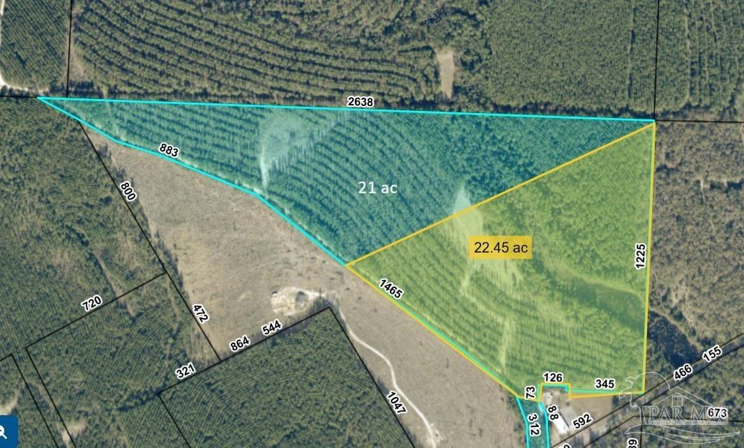 9318 Indian Ford Road, Unit PARCEL B 22 45 / ACRES (APPROXIMATELY) Milton, FL 32570 - Photo 1 of 36