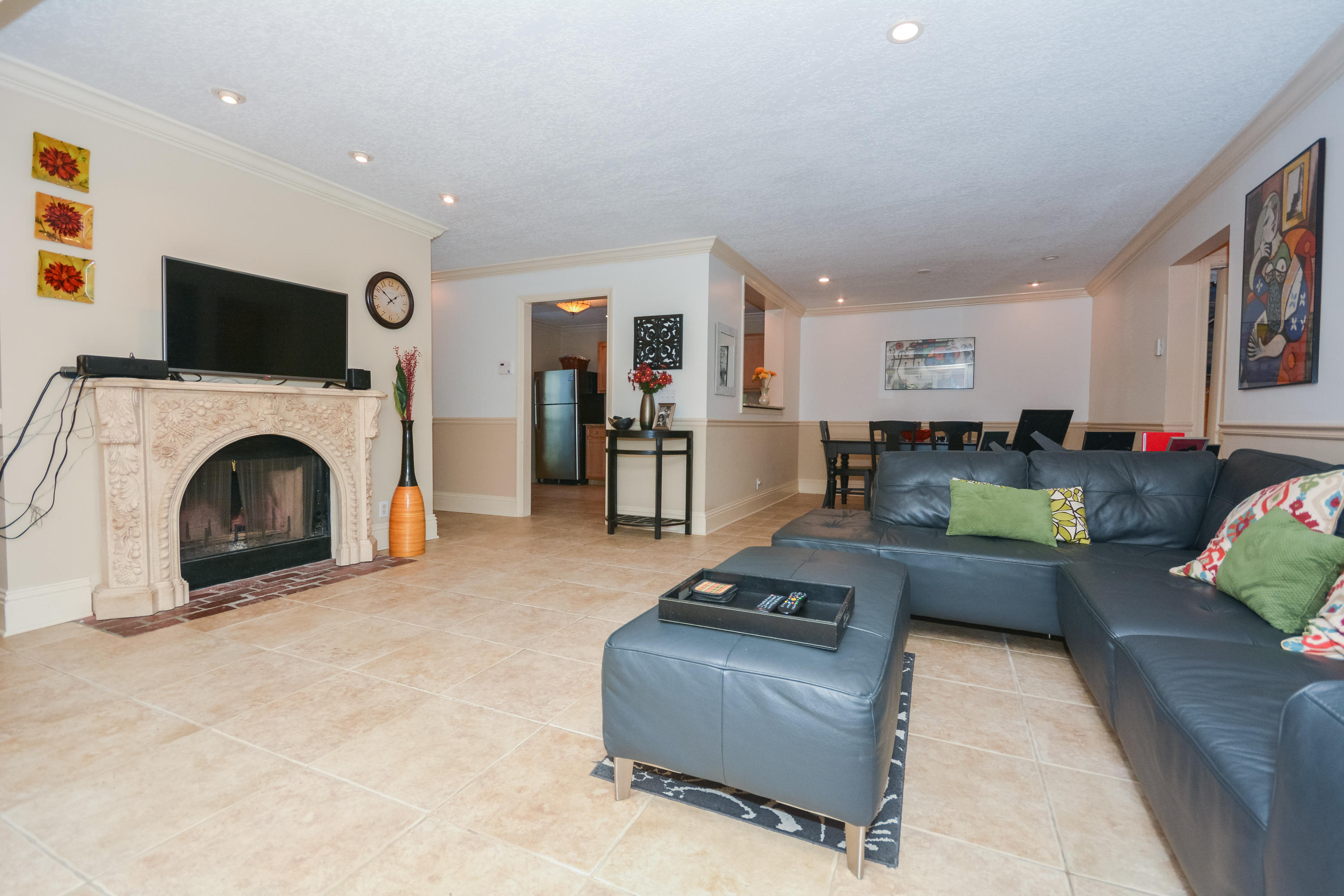 5048 Heatherhill Lane, Unit 3 Boca Raton, FL 33486 - Photo 7 of 19 WOOD BURNING FIREPLACE