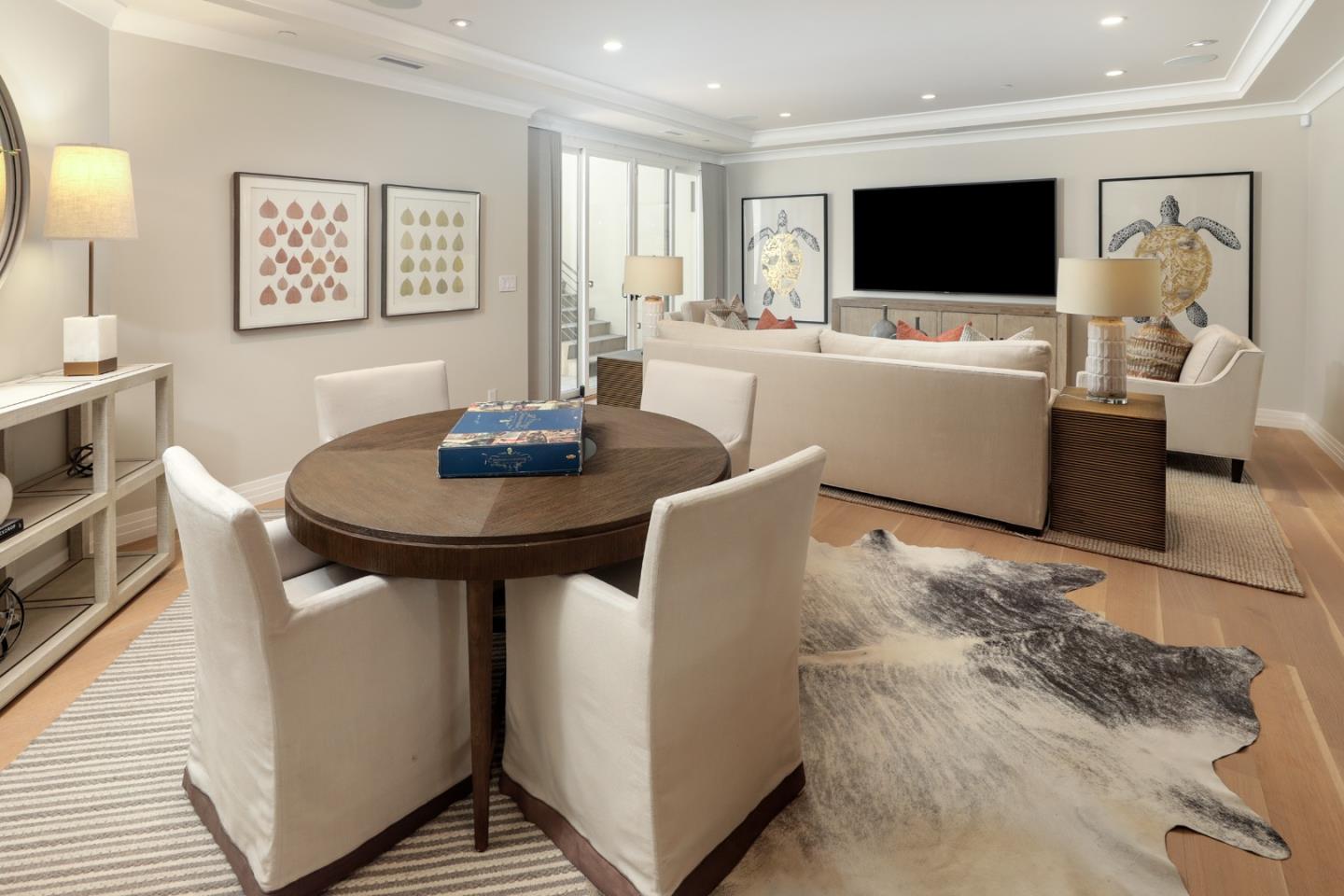 9 Park Drive Atherton, CA 94027 - Photo 36 of 56 a living room with furniture and a flat screen tv