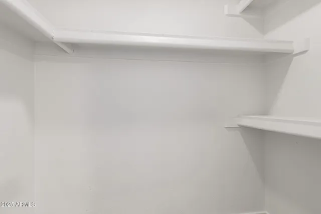 a close up view of racks on the wall