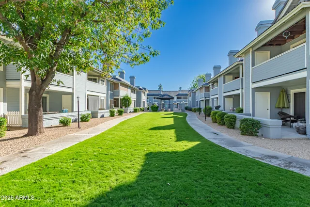 a view of a house with a patio