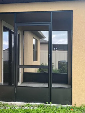 a view of front door